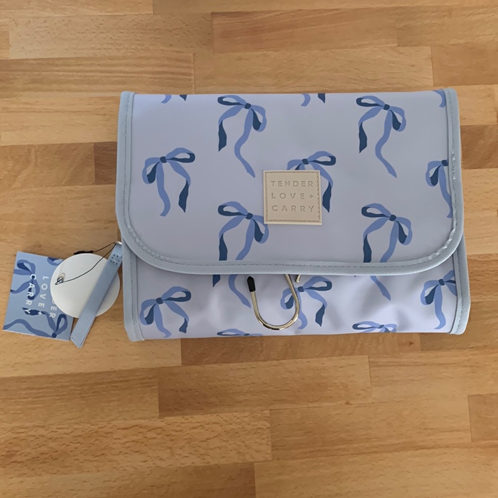 Blue Bow Travel Case